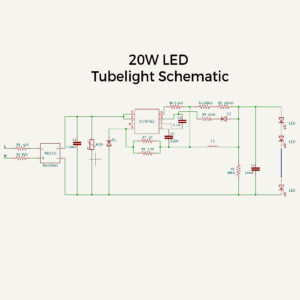 20W Tubelight Schematic and circuit
