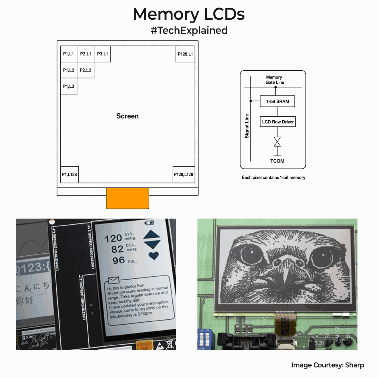 Sharp Memory LCD Screens