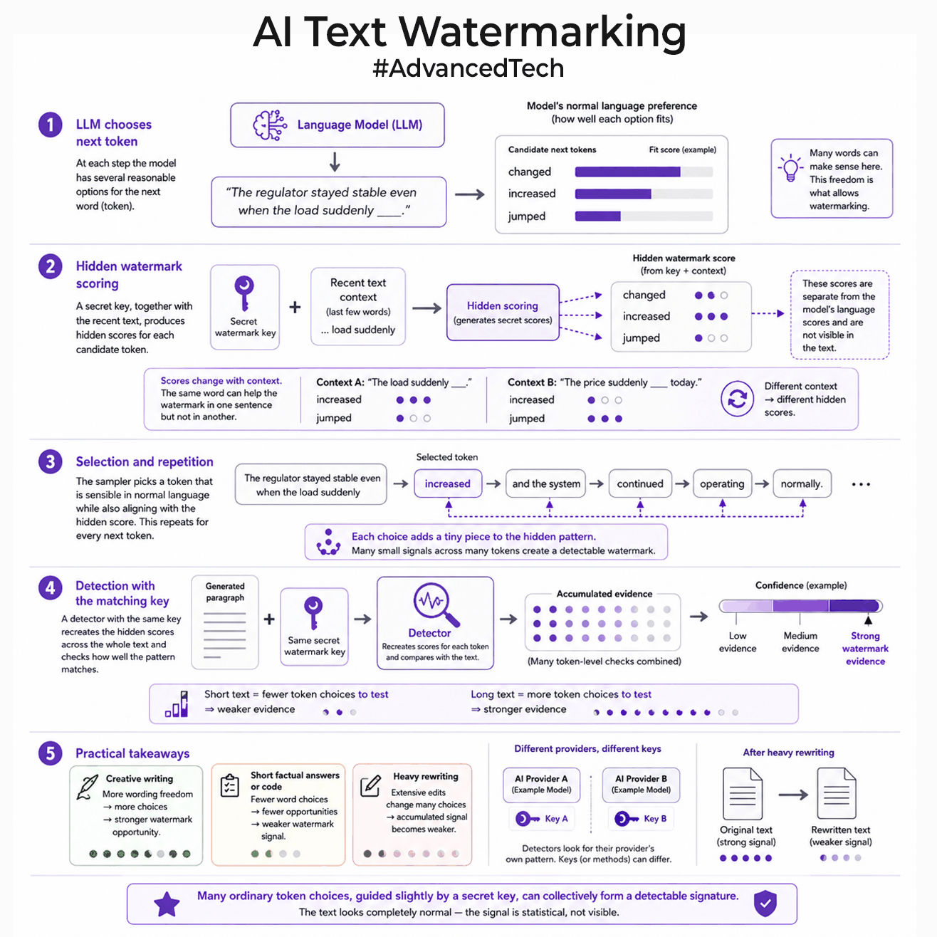 SynthID based AI watermarking