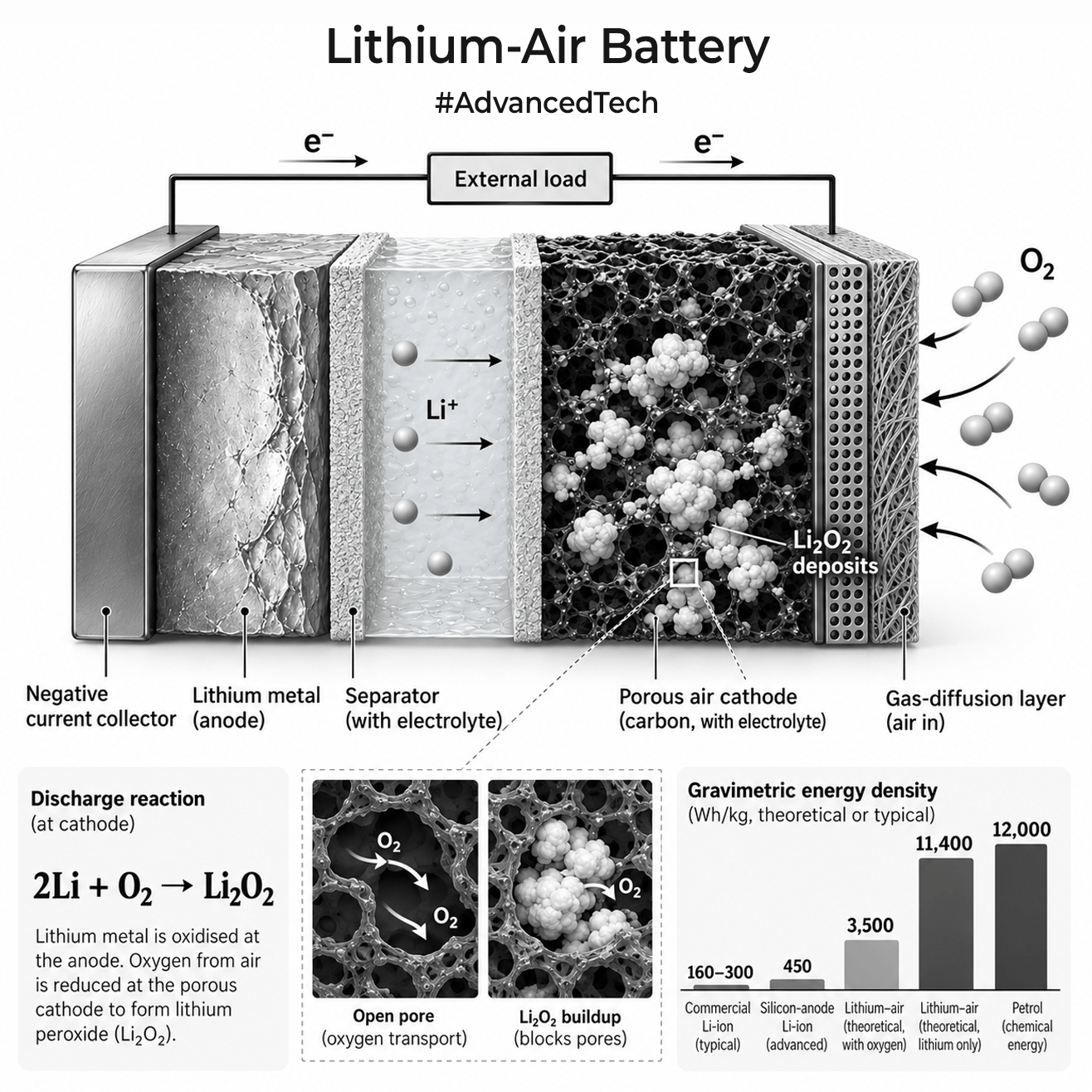 How does Lithium-Air Battery work?